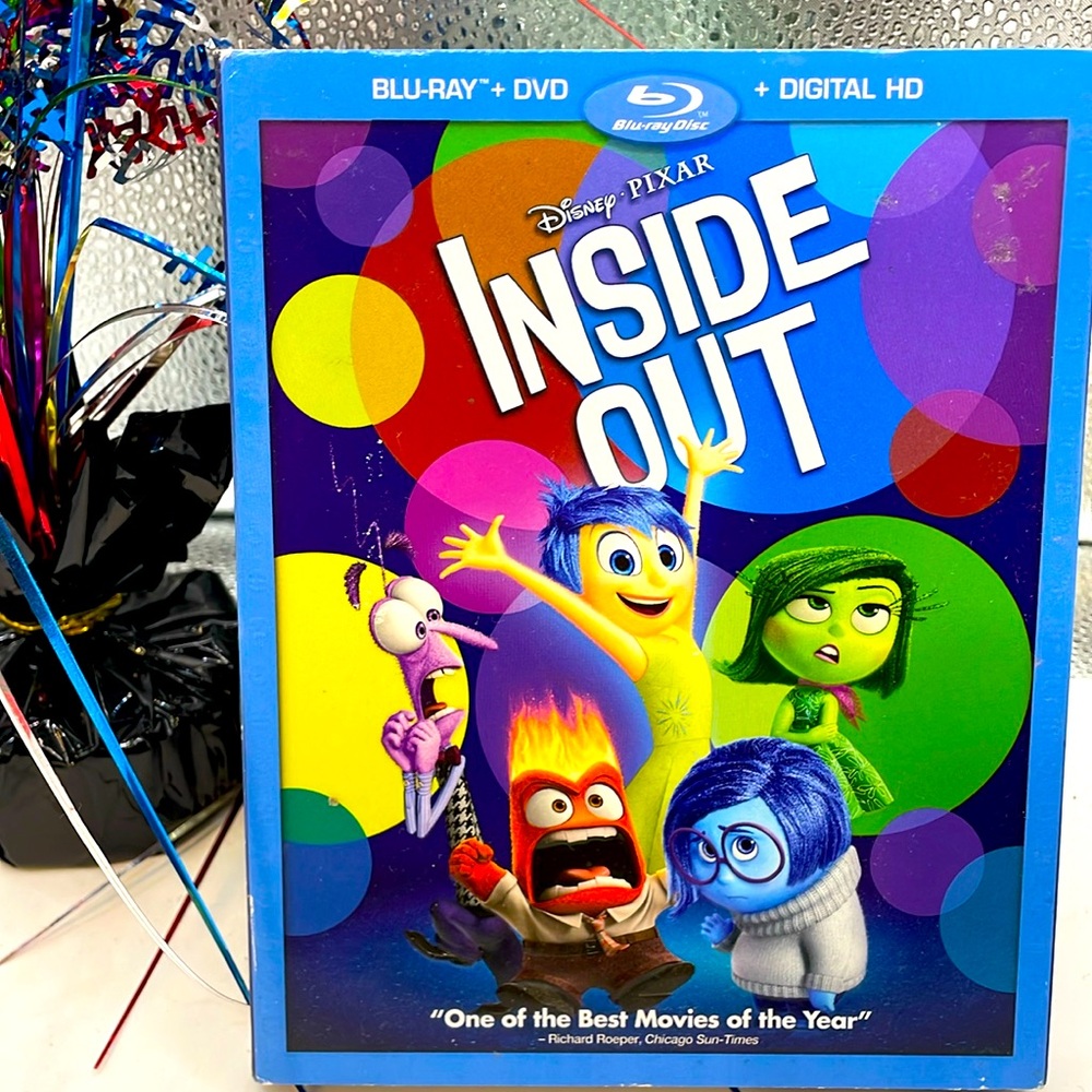 Disney's Pixar Inside Out Blu Ray DVD digital